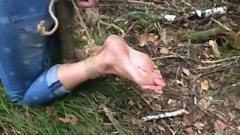 Amateur Babe'S Outdoor Bondage And Foot Fetish Torture