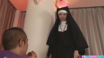 Rika Sakurai, A Sinful Nun, Enjoys Anal Pleasure With A Partner