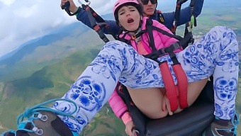 Female Ejaculation At High Altitude: Squirt Orgasm During Skydiving