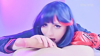 Seductive Ryuko Matoi'S Oral Skills Excite Her Instructor