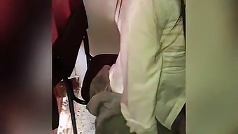 A College Professor Engages In Sexual Activity With A Latina Student In A Classroom Setting, Featuring An Age Gap And Amateur Footage.