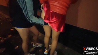 Two Argentinian Amateurs Engage In Public Lesbian Play