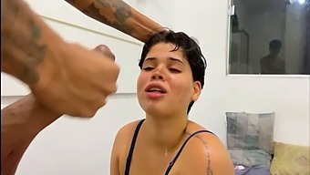 Amateur Milf Gets Her Big Natural Tits Serviced