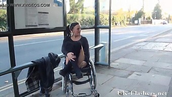 Disabled Adult Film Actress Exposes Herself In Public Alongside A Partially Naked Princess