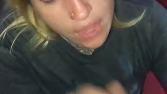 My Girlfriend Gets A Deep Throat Blowjob And Cumshot On Her Pretty Face